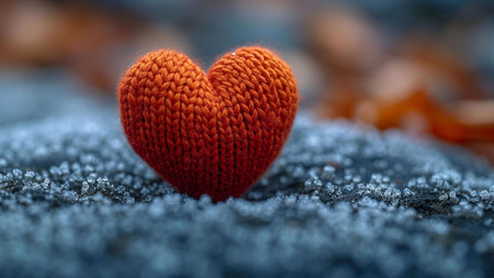 heart on the snowの素材