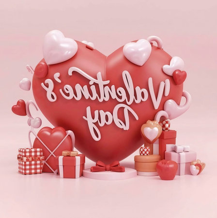 piggy bank with heart shaped boxの素材