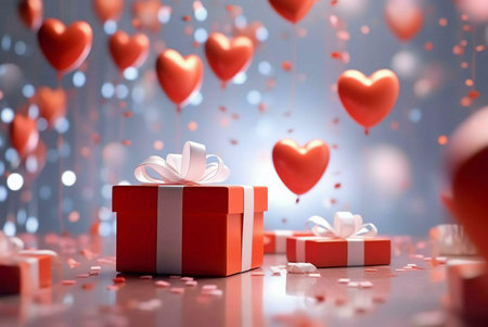 red gift boxの素材