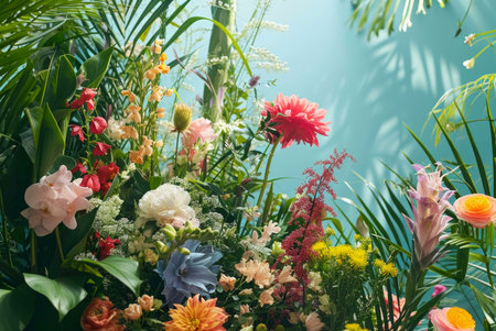 flowers in the gardenの素材