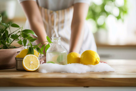 person slicing lemonの素材