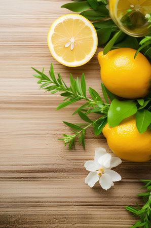 lemon and herbsの素材