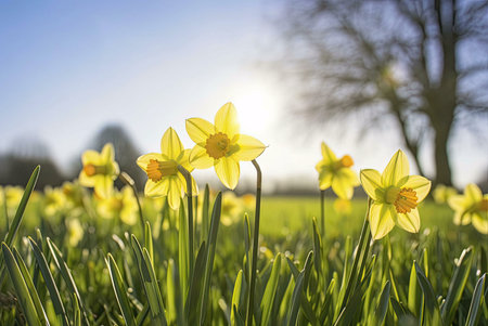 daffodils in springの素材