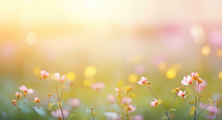 spring flowers backgroundの素材