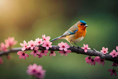 robin on branchの素材