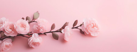 pink magnolia flowerの素材