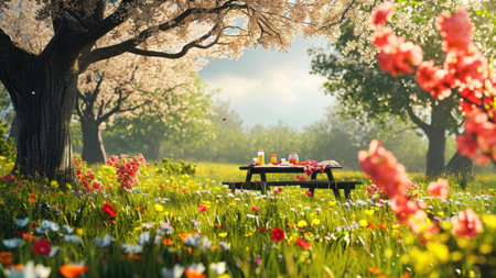 spring in the parkの素材