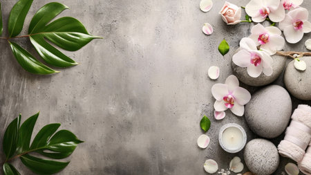 frangipani flowers on bamboo matの素材