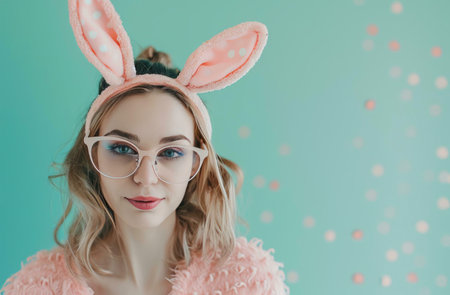 girl with bunny earsの素材