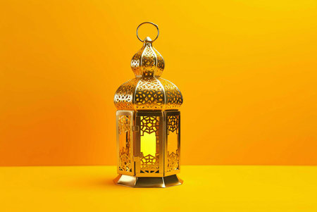 arabic lamp on the wallの素材