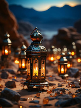 lantern at nightの素材