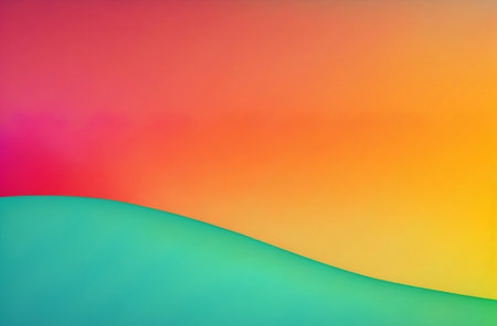 Abstract background with a vibrant gradient. Smooth color transition.の写真素材
