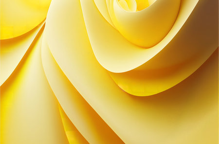 Fluid golden abstract waves create a luxurious and vibrant visual experience. Perfect as a background or design element.の写真素材