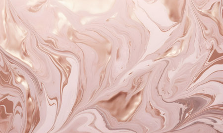 Elegant rose gold marble texture. Abstract swirls and fluid patterns. Perfect for backgrounds and designs.の写真素材