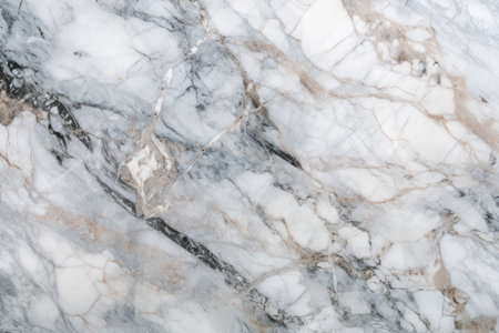 Close-up shot of elegant gray and white marble texture. Perfect as a luxurious background or design element.の写真素材