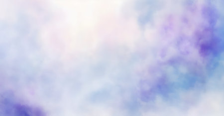 Pastel colored clouds, soft, dreamy, serene.の写真素材
