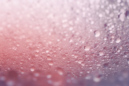 A captivating macro image showcasing a myriad of water droplets, creating a mesmerizing abstract...
