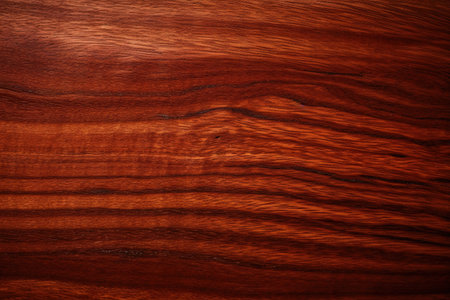 Close-up image showing the rich texture and deep grain of mahogany wood. The natural beauty of the...