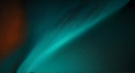 Abstract art featuring teal and copper light streaks. Modern digital design.