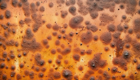 Close-up view of a rusty metal surface with a unique texture and pattern. Perfect for backgrounds...