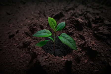 young plantの写真素材