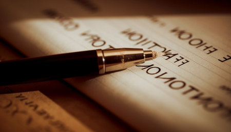 Close up of a silver pen on a notebook with the word 'Motivation' written on it, in the background...