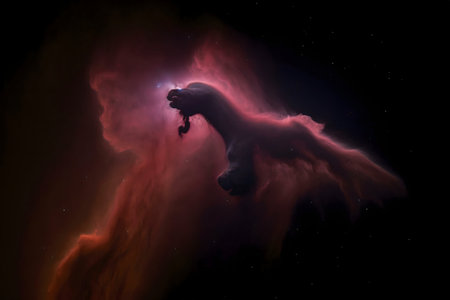 Stunning image of the Horsehead Nebula, a cosmic cloud of gas and dust.