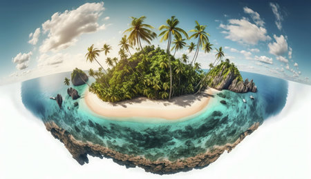 A stunning 360の写真素材