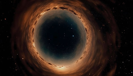 A swirling cosmic vortex, a journey into the heart of a nebula. Deep space wonder.