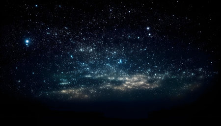 A breathtaking view of a night sky filled with countless stars.