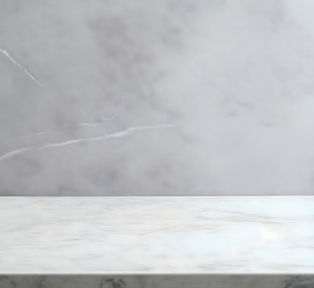 Clean, minimalist image of a marble texture, ideal for backgrounds and design.の写真素材