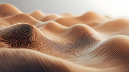 Serene abstract image of wavy wooden texture. Digital art.の写真素材