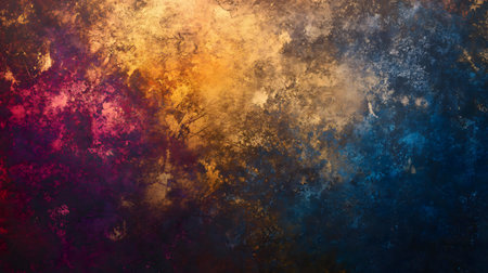 An abstract cosmic landscape. Rich colors, textures, and an artistic design evoke fantasy, dreams, and imagination.の写真素材