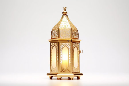Lantern in the oriental style on a white background.