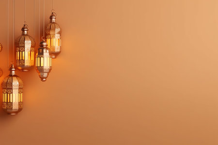 Elegant lamp hanging on the wall.
