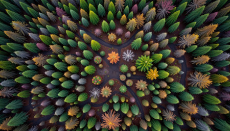 Kaleidoscope of color with beautiful ornamental - Thorough background summary - seamlessの写真素材