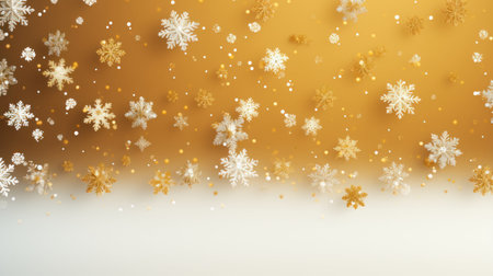 Christmas background with snowflakes and space for your text. Vector illustration.の写真素材