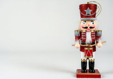 Nutcracker on a white background.