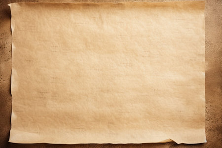 A worn and aged parchment paper background with a rough texture