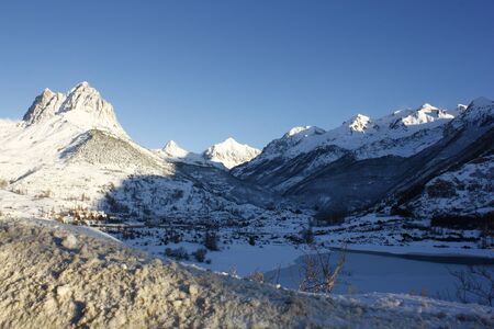 snowy mountains in Panticosa. Pyrenees.の写真素材