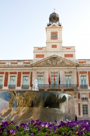 Puerta del Sol of Madrid, Spainの写真素材