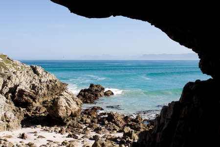 Beach and cave of Cape Town, South Africa