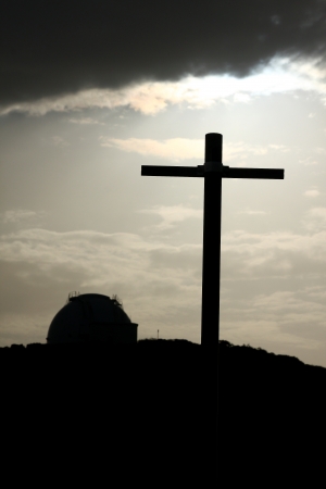 Roque de los Muchachos astronomical observatory, La Palma, Spainの写真素材