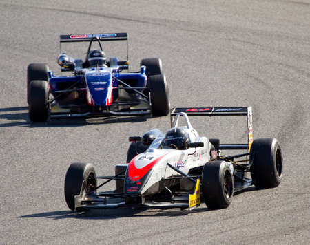 BARCELONA - OCTOBER 30: Francisco Diaz 24 of RP Motorsport Team racing at European Formula 3 Open,...