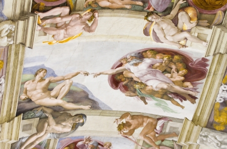 The Creation of Adam, Sistine Chapelのeditorial素材