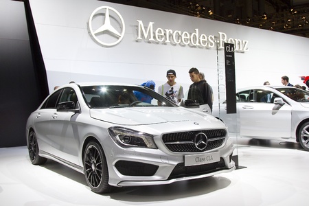 Mercedes Benz CLA at Barcelona International Motor Show - Salon Internacional del Automovil, one of...