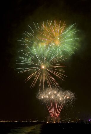 Fireworks in El Masnou, Spainの写真素材