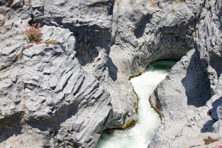 Gole dell Alcantara, Sicily, Italyの写真素材