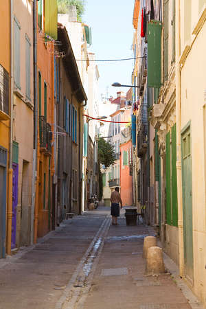 Street in Perpignan, Franceの写真素材
