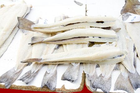 Dried and salted cod.の写真素材